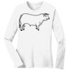 1-DAY RUSH NO MINIMUM Ladies Long Sleeve Crew Neck T-Shirt Thumbnail