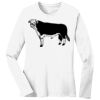 1-DAY RUSH NO MINIMUM Ladies Long Sleeve Crew Neck T-Shirt Thumbnail