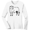 1-DAY RUSH NO MINIMUM Ladies Long Sleeve Crew Neck T-Shirt Thumbnail