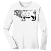 1-DAY RUSH NO MINIMUM Ladies Long Sleeve Crew Neck T-Shirt Thumbnail