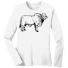 1-DAY RUSH NO MINIMUM Ladies Long Sleeve Crew Neck T-Shirt Thumbnail