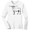1-DAY RUSH NO MINIMUM Ladies Long Sleeve Crew Neck T-Shirt Thumbnail