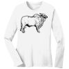 1-DAY RUSH NO MINIMUM Ladies Long Sleeve Crew Neck T-Shirt Thumbnail