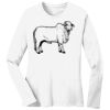 1-DAY RUSH NO MINIMUM Ladies Long Sleeve Crew Neck T-Shirt Thumbnail