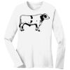 1-DAY RUSH NO MINIMUM Ladies Long Sleeve Crew Neck T-Shirt Thumbnail