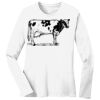 1-DAY RUSH NO MINIMUM Ladies Long Sleeve Crew Neck T-Shirt Thumbnail