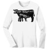 1-DAY RUSH NO MINIMUM Ladies Long Sleeve Crew Neck T-Shirt Thumbnail