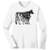 1-DAY RUSH NO MINIMUM Ladies Long Sleeve Crew Neck T-Shirt Thumbnail