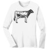 1-DAY RUSH NO MINIMUM Ladies Long Sleeve Crew Neck T-Shirt Thumbnail