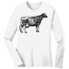 1-DAY RUSH NO MINIMUM Ladies Long Sleeve Crew Neck T-Shirt Thumbnail