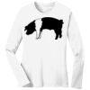 1-DAY RUSH NO MINIMUM Ladies Long Sleeve Crew Neck T-Shirt Thumbnail