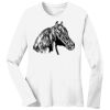 1-DAY RUSH NO MINIMUM Ladies Long Sleeve Crew Neck T-Shirt Thumbnail
