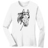 1-DAY RUSH NO MINIMUM Ladies Long Sleeve Crew Neck T-Shirt Thumbnail