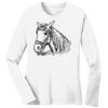 1-DAY RUSH NO MINIMUM Ladies Long Sleeve Crew Neck T-Shirt Thumbnail