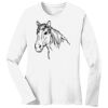 1-DAY RUSH NO MINIMUM Ladies Long Sleeve Crew Neck T-Shirt Thumbnail