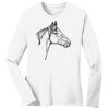 1-DAY RUSH NO MINIMUM Ladies Long Sleeve Crew Neck T-Shirt Thumbnail