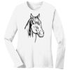 1-DAY RUSH NO MINIMUM Ladies Long Sleeve Crew Neck T-Shirt Thumbnail
