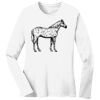 1-DAY RUSH NO MINIMUM Ladies Long Sleeve Crew Neck T-Shirt Thumbnail