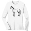 1-DAY RUSH NO MINIMUM Ladies Long Sleeve Crew Neck T-Shirt Thumbnail