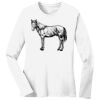 1-DAY RUSH NO MINIMUM Ladies Long Sleeve Crew Neck T-Shirt Thumbnail
