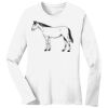 1-DAY RUSH NO MINIMUM Ladies Long Sleeve Crew Neck T-Shirt Thumbnail