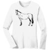 1-DAY RUSH NO MINIMUM Ladies Long Sleeve Crew Neck T-Shirt Thumbnail