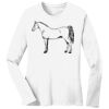 1-DAY RUSH NO MINIMUM Ladies Long Sleeve Crew Neck T-Shirt Thumbnail