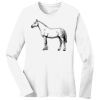 1-DAY RUSH NO MINIMUM Ladies Long Sleeve Crew Neck T-Shirt Thumbnail