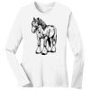 1-DAY RUSH NO MINIMUM Ladies Long Sleeve Crew Neck T-Shirt Thumbnail