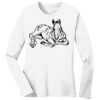 1-DAY RUSH NO MINIMUM Ladies Long Sleeve Crew Neck T-Shirt Thumbnail