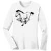 1-DAY RUSH NO MINIMUM Ladies Long Sleeve Crew Neck T-Shirt Thumbnail