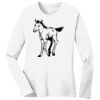 1-DAY RUSH NO MINIMUM Ladies Long Sleeve Crew Neck T-Shirt Thumbnail