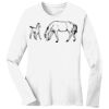 1-DAY RUSH NO MINIMUM Ladies Long Sleeve Crew Neck T-Shirt Thumbnail