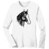 1-DAY RUSH NO MINIMUM Ladies Long Sleeve Crew Neck T-Shirt Thumbnail