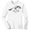 1-DAY RUSH NO MINIMUM Ladies Long Sleeve Crew Neck T-Shirt Thumbnail