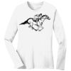 1-DAY RUSH NO MINIMUM Ladies Long Sleeve Crew Neck T-Shirt Thumbnail