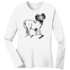1-DAY RUSH NO MINIMUM Ladies Long Sleeve Crew Neck T-Shirt Thumbnail
