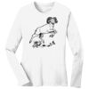1-DAY RUSH NO MINIMUM Ladies Long Sleeve Crew Neck T-Shirt Thumbnail