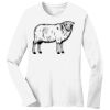 1-DAY RUSH NO MINIMUM Ladies Long Sleeve Crew Neck T-Shirt Thumbnail
