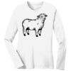 1-DAY RUSH NO MINIMUM Ladies Long Sleeve Crew Neck T-Shirt Thumbnail