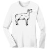 1-DAY RUSH NO MINIMUM Ladies Long Sleeve Crew Neck T-Shirt Thumbnail