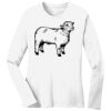 1-DAY RUSH NO MINIMUM Ladies Long Sleeve Crew Neck T-Shirt Thumbnail