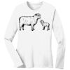 1-DAY RUSH NO MINIMUM Ladies Long Sleeve Crew Neck T-Shirt Thumbnail