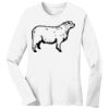 1-DAY RUSH NO MINIMUM Ladies Long Sleeve Crew Neck T-Shirt Thumbnail