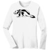 1-DAY RUSH NO MINIMUM Ladies Long Sleeve Crew Neck T-Shirt Thumbnail