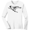 1-DAY RUSH NO MINIMUM Ladies Long Sleeve Crew Neck T-Shirt Thumbnail