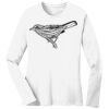 1-DAY RUSH NO MINIMUM Ladies Long Sleeve Crew Neck T-Shirt Thumbnail