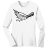 1-DAY RUSH NO MINIMUM Ladies Long Sleeve Crew Neck T-Shirt Thumbnail