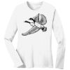 1-DAY RUSH NO MINIMUM Ladies Long Sleeve Crew Neck T-Shirt Thumbnail