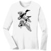1-DAY RUSH NO MINIMUM Ladies Long Sleeve Crew Neck T-Shirt Thumbnail